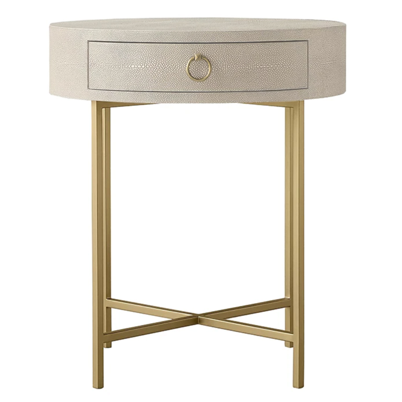 Gaston Stingray Round Ivory Side Table Приставной стол скат Золотой ivory ( слоновая кость ) Gaston Stingray Round Ivory Side Table Приставной стол скат Золотой ivory ( слоновая кость ) в Челябинске | Loft Concept