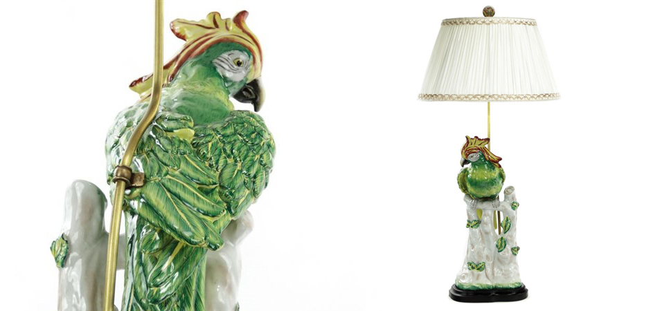 Настольная лампа Green Parrot Lamp Настольная лампа Green Parrot Lamp - Loft-Concept в Челябинске