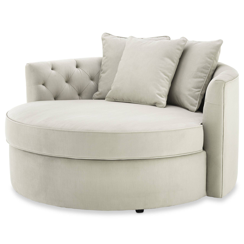 Диван Eichholtz Sofa Carlita Pebble grey Бежево-серый Диван Eichholtz Sofa Carlita Pebble grey Бежево-серый в Челябинске | Loft Concept