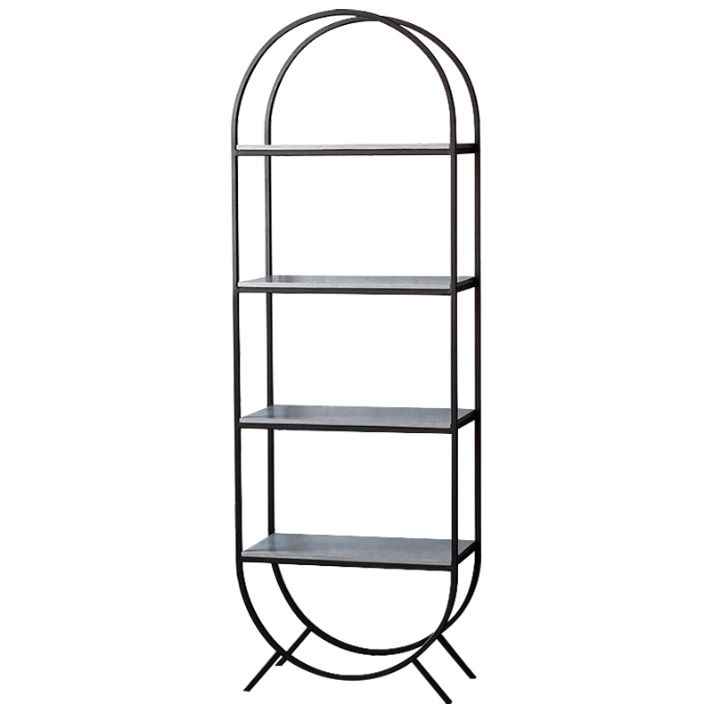 Стеллаж Hugo Industrial Metal Rust Rack Черный Серый Стеллаж Hugo Industrial Metal Rust Rack Черный Серый в Челябинске | Loft Concept