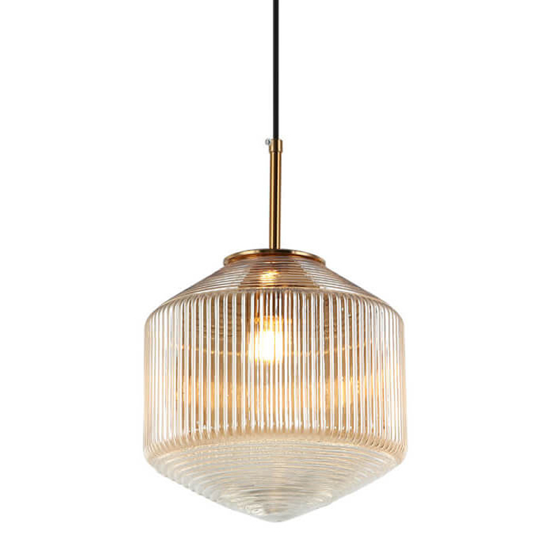 Подвесной светильник Clear Glass Pendant gold Бронза Золотой Подвесной светильник Clear Glass Pendant gold Бронза Золотой в Челябинске | Loft Concept
