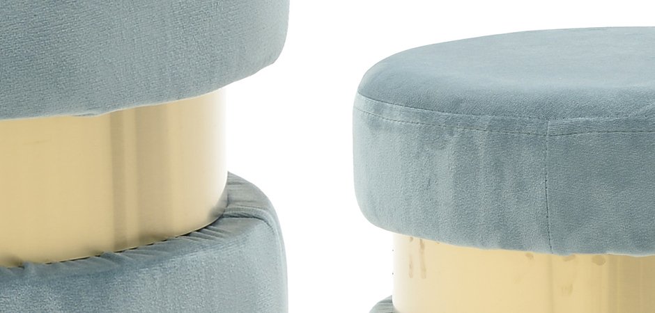 Пуф Golden Belt Pale Blue Пуф Golden Belt Pale Blue - Loft-Concept в Челябинске
