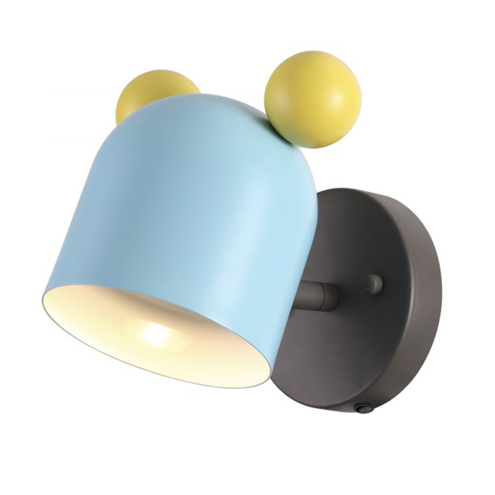 Бра Mickey Mouse Blue Голубой Бра Mickey Mouse Blue Голубой в Челябинске | Loft Concept
