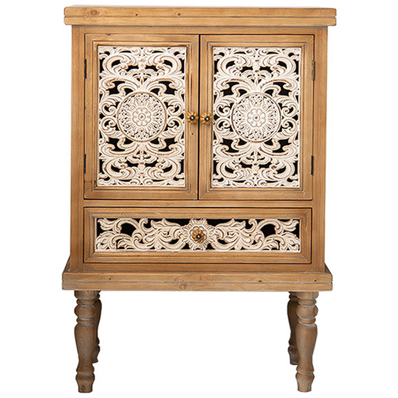 Шкаф Zephyrine Provence Cabinet Белый Древесина Шкаф Zephyrine Provence Cabinet Белый Древесина в Челябинске | Loft Concept