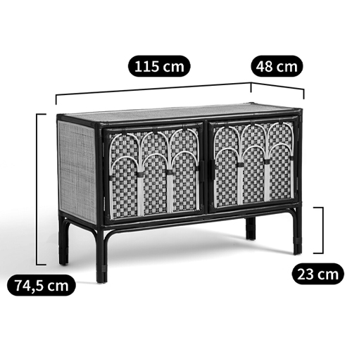 Комод для посуды из ротанга Felice Rattan Green Комод для посуды из ротанга Felice Rattan Green в Челябинске