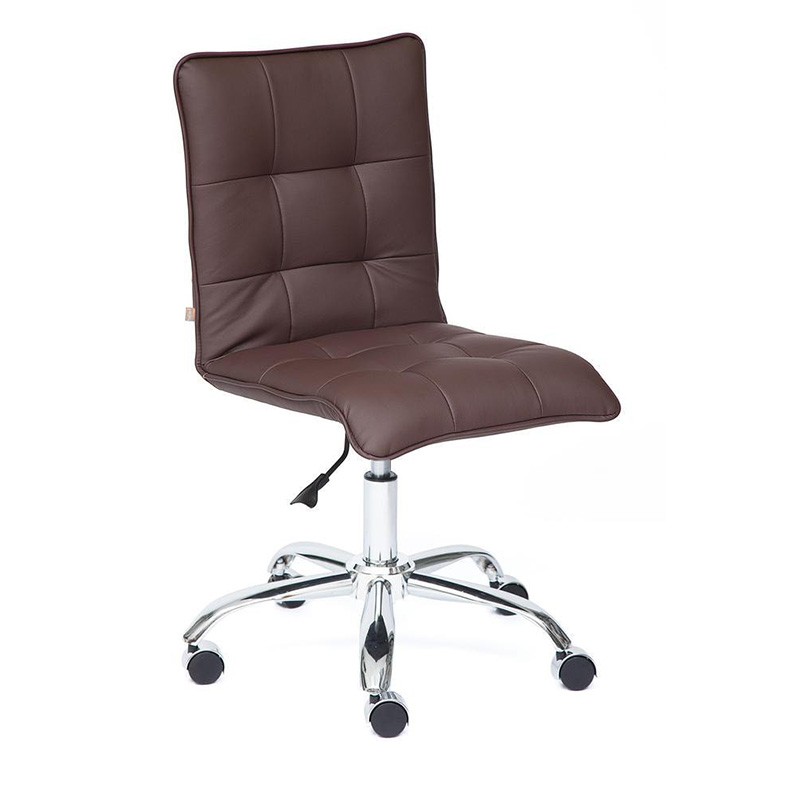 Кресло Deborah eco-leather brown Коричневый Хром Кресло Deborah eco-leather brown Коричневый Хром в Челябинске | Loft Concept
