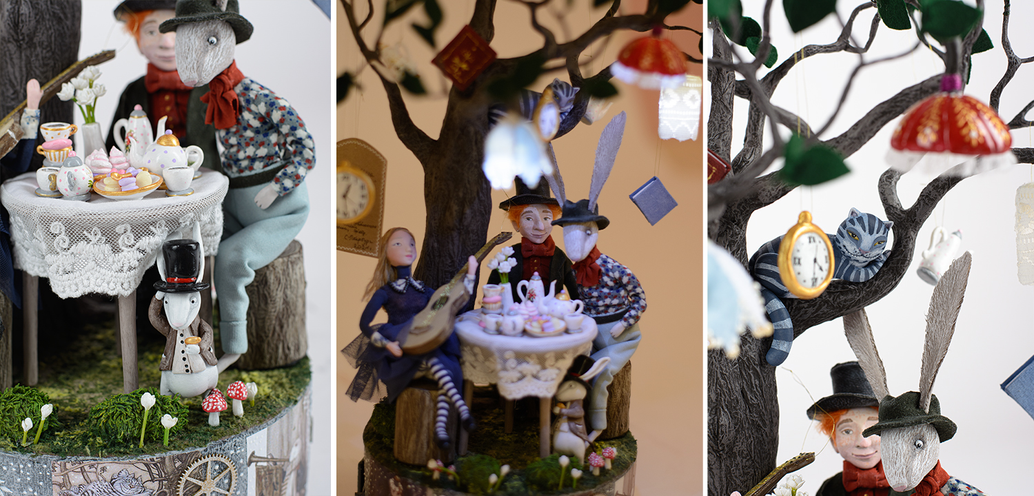 Ночник Алиса в стране чудес "Чаепитие под деревом" - фото