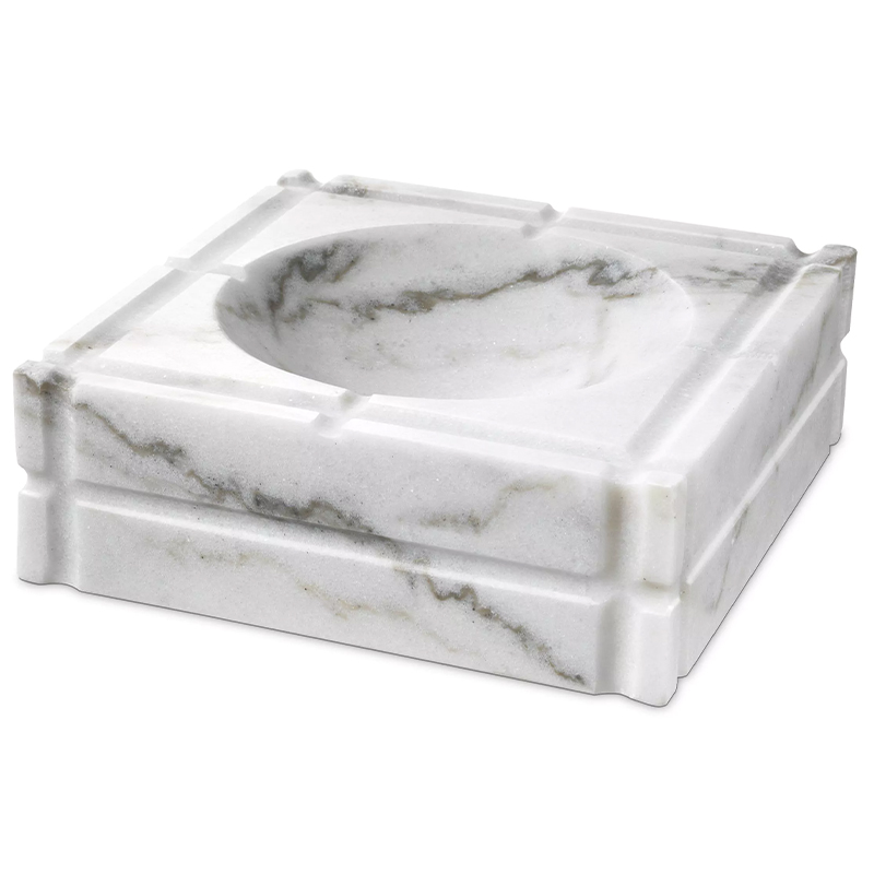 Пепельница Eichholtz Ashtray Nestor White Белый Мрамор Bianco Пепельница Eichholtz Ashtray Nestor White Белый Мрамор Bianco в Челябинске | Loft Concept