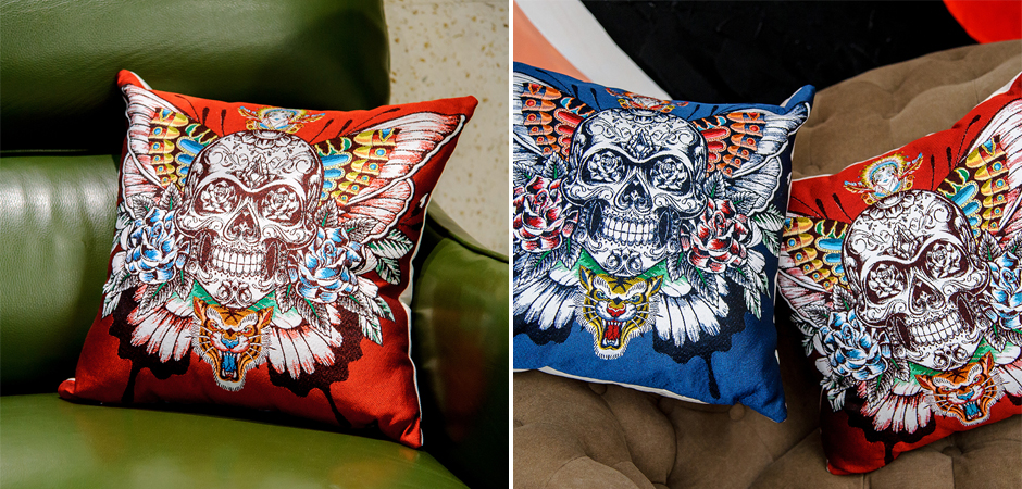 Декоративная подушка Ghost Rider Red Декоративная подушка Ghost Rider Red - Loft-Concept в Челябинске