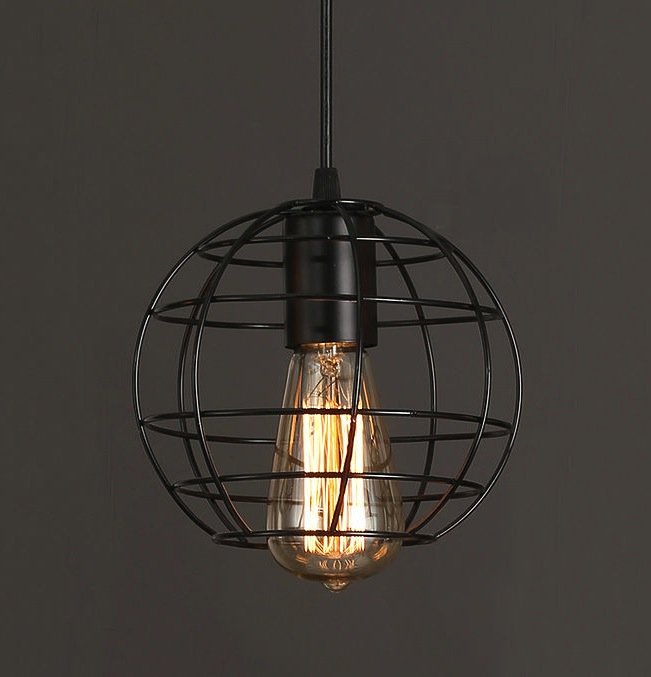 Cветильник Loft Nest Cage №3 Черный Cветильник Loft Nest Cage №3 Черный в Челябинске | Loft Concept