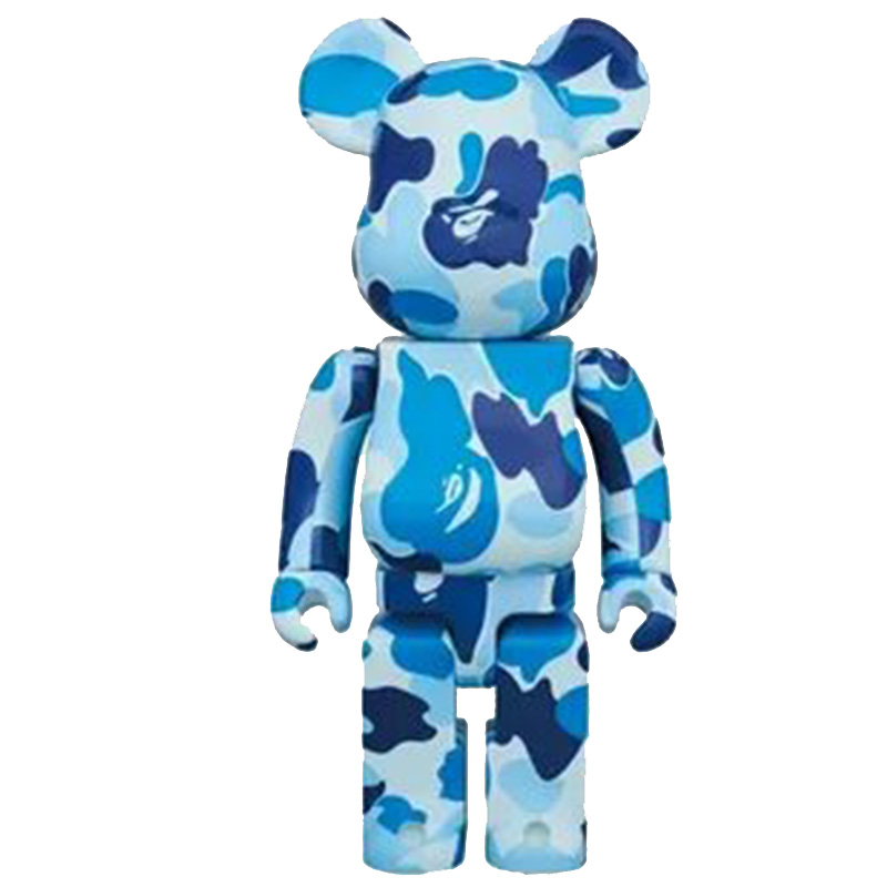 Статуэтка Bearbrick Camouflage Blue Синий Голубой Статуэтка Bearbrick Camouflage Blue Синий Голубой в Челябинске | Loft Concept