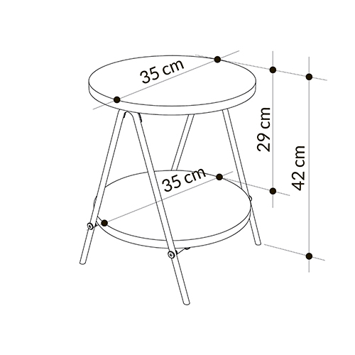 Стол приставной с 2-мя круглыми столешницами цвета антрацит ESSEL SIDE TABLE ANTHRACITE Стол приставной с 2-мя круглыми столешницами цвета антрацит ESSEL SIDE TABLE ANTHRACITE в Челябинске