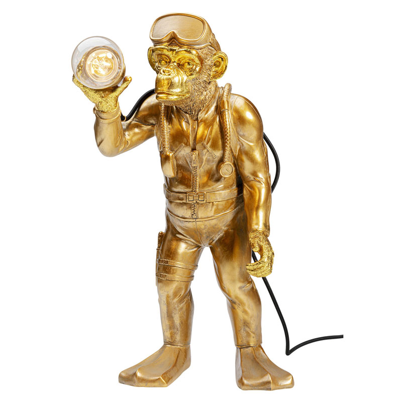 Настольная лампа Monkey Diver Table Lamp Золотой в Челябинске | Loft Concept 