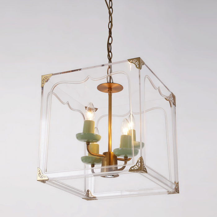 Люстра Glass Clear Cube Люстра Glass Clear Cube в Челябинске | Loft Concept