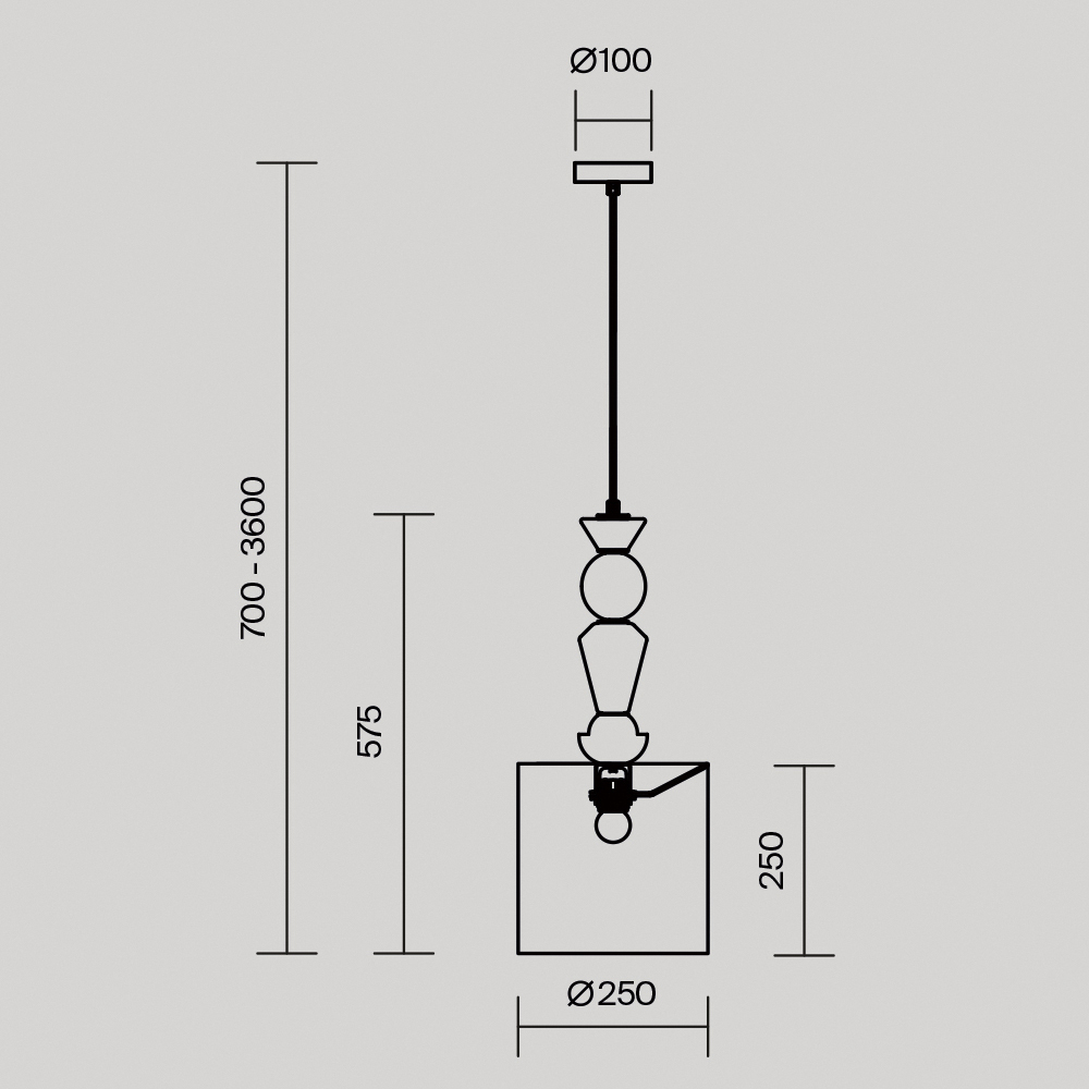 Подвесной светильник Comforty Е27*1 в Челябинске