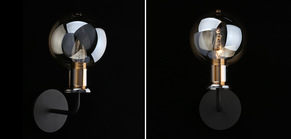 Бра c дымчатым стеклом Champagne Glasss Бра c дымчатым стеклом Champagne Glasss - Loft-Concept в Челябинске