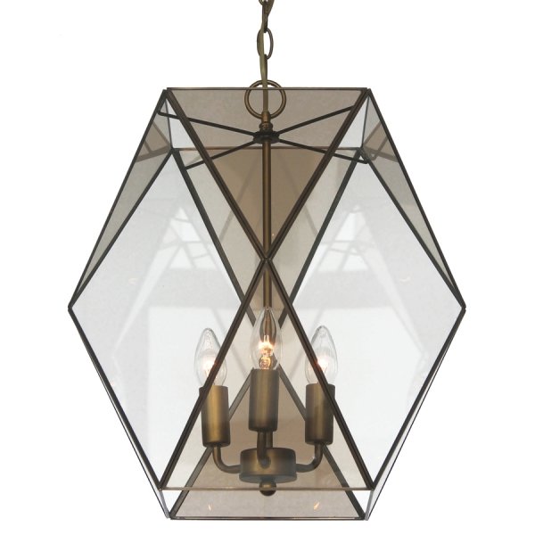 Подвесной светильник Rombius Pendant large III brandy glass Темная бронза винтаж Подвесной светильник Rombius Pendant large III brandy glass Темная бронза винтаж в Челябинске | Loft Concept