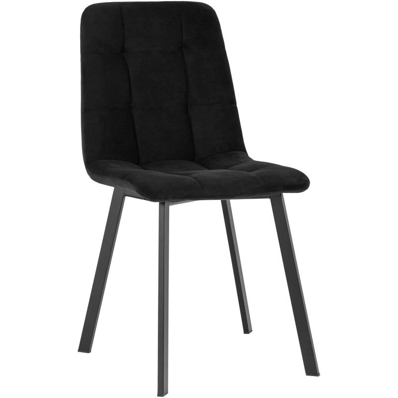 Стул NANCY S Chair Черный Велюр Черный Стул NANCY S Chair Черный Велюр Черный в Челябинске | Loft Concept