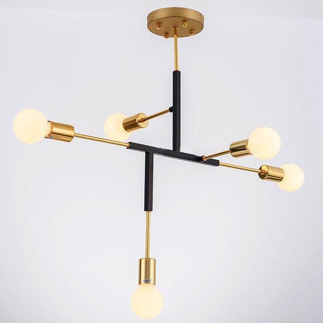 Светильник CLIFF SUSPENSION LAMP black Золотой Черный Светильник CLIFF SUSPENSION LAMP black Золотой Черный в Челябинске | Loft Concept
