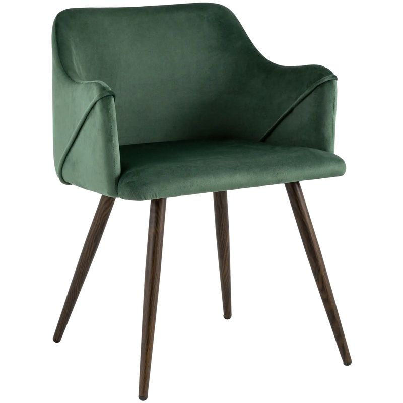 Стул Monarch Chair Зеленый Велюр Зеленый Коричневый в Челябинске | Loft Concept 