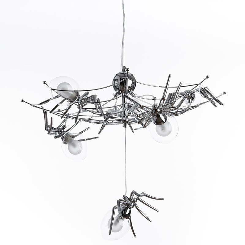 Потолочный светильник Паук Spiders lamp 6 Серебряный Потолочный светильник Паук Spiders lamp 6 Серебряный в Челябинске | Loft Concept