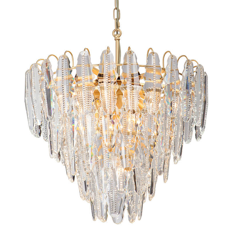 Люстра Maogan Textured Chandelier Золотой Прозрачный (Transparent) Люстра Maogan Textured Chandelier Золотой Прозрачный (Transparent) в Челябинске | Loft Concept