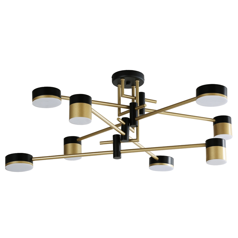Светодиодная люстра Maxine Light 8 ламп Белый Золотой Черный Светодиодная люстра Maxine Light 8 ламп Белый Золотой Черный в Челябинске | Loft Concept