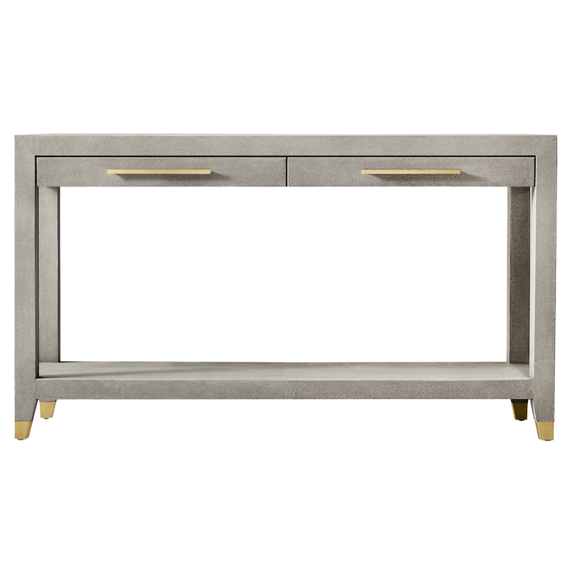 Charles Stingray Texture Console Grey Консоль скат Золотой Серый в Челябинске | Loft Concept 