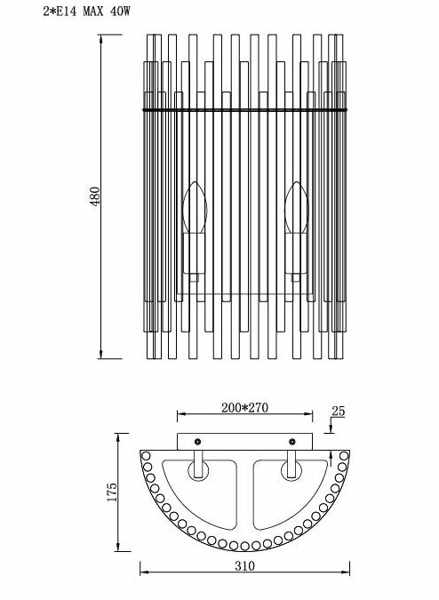 Бра Nembus Chromium Sconces в Челябинске