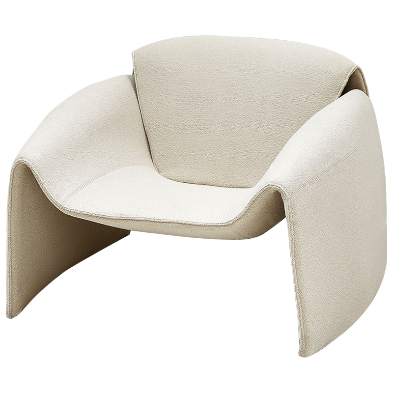 Кресло бежевое в стиле минимализм Chani Beige Armchair Бежевый Кресло бежевое в стиле минимализм Chani Beige Armchair Бежевый в Челябинске | Loft Concept