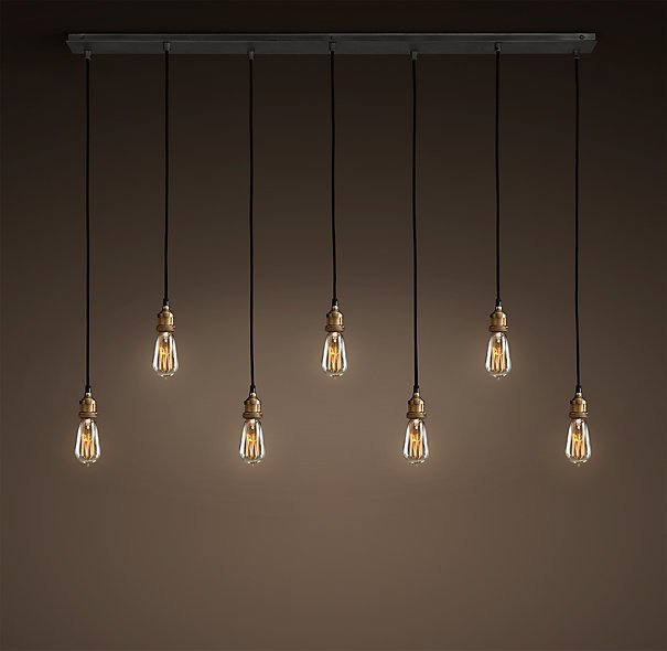 Подвесной светильник Loft Industrial Mono 7 Черный Подвесной светильник Loft Industrial Mono 7 Черный в Челябинске | Loft Concept
