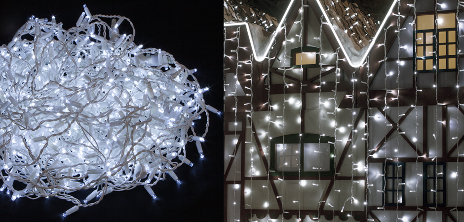 Гирлянда-Занавес с Белым светом - Loft-Concept в Челябинске