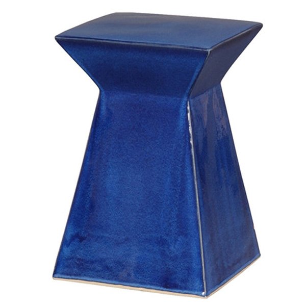 Керамический табурет Upright Garden Stool - Blue Синий Керамический табурет Upright Garden Stool - Blue Синий в Челябинске | Loft Concept