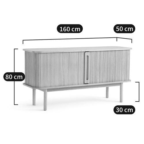 Длинный низкий буфет с 2-мя раздвижными дверцами Toinette Light Cupboard Длинный низкий буфет с 2-мя раздвижными дверцами Toinette Light Cupboard в Челябинске