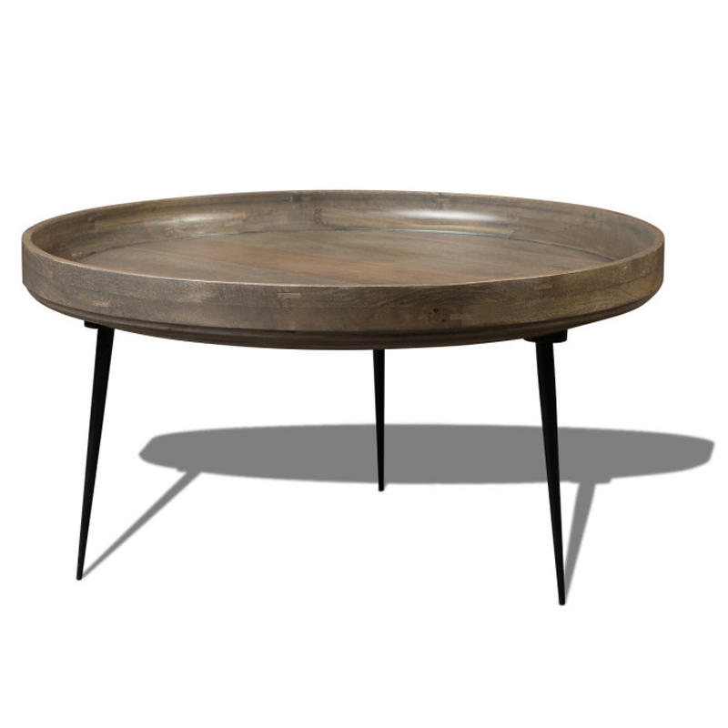 Кофейный стол Davidson Coffee Table platinum 40 Серый Черный Кофейный стол Davidson Coffee Table platinum 40 Серый Черный в Челябинске | Loft Concept