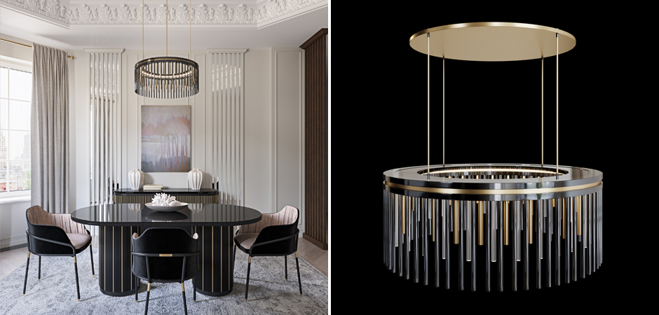 Латунная люстра Coliseum Black Латунная люстра Coliseum Black - Loft-Concept в Челябинске