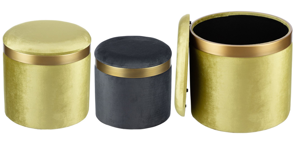 Пуф Golden Belt Pistachio фисташковый Пуф Golden Belt Pistachio фисташковый - Loft-Concept в Челябинске