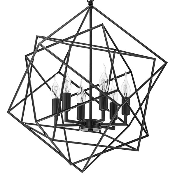 Люстра CUBIST Chandelier Black Черный Люстра CUBIST Chandelier Black Черный в Челябинске | Loft Concept
