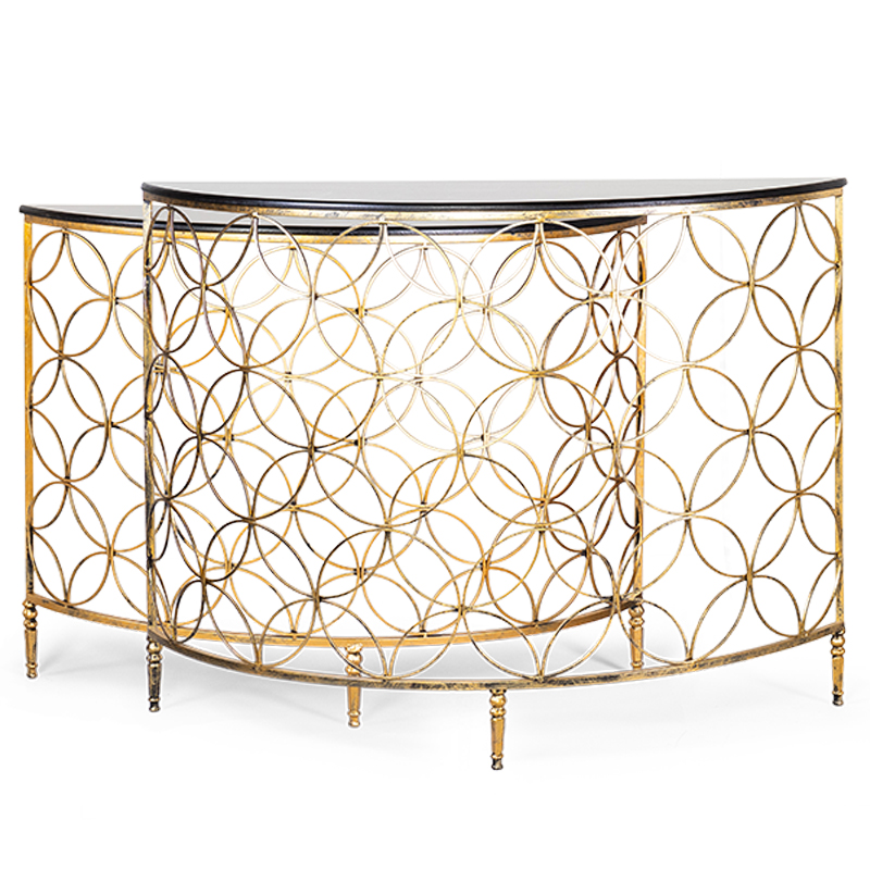 Комплект консолей Gold Lace Console Золотой Комплект консолей Gold Lace Console Золотой в Челябинске | Loft Concept