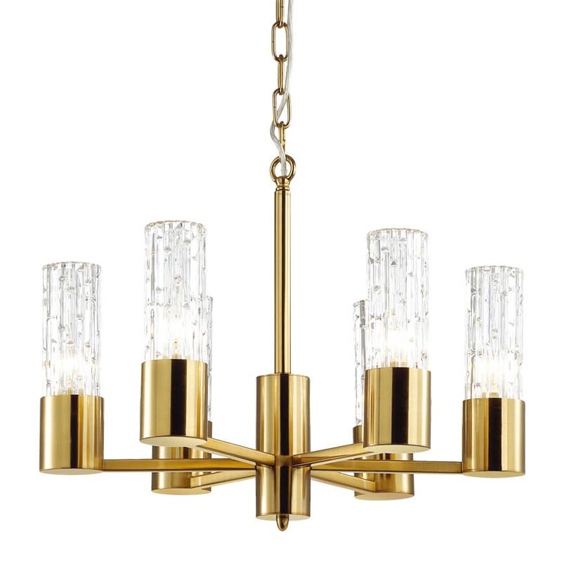 Люстра Lorinda Chandelier Прозрачный (Transparent) Золотой Люстра Lorinda Chandelier Прозрачный (Transparent) Золотой в Челябинске | Loft Concept