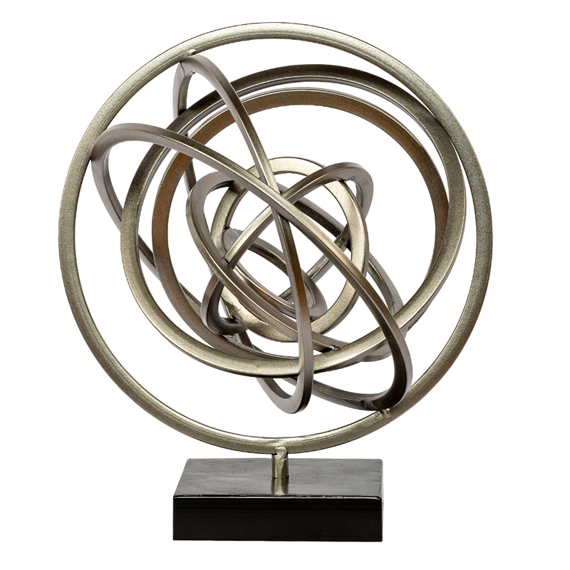 Статуэтка Sphere Sundial ring plexus Черный Серый Статуэтка Sphere Sundial ring plexus Черный Серый в Челябинске | Loft Concept