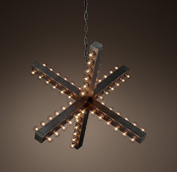 Люстра Nero Chandelier 97 Черный Люстра Nero Chandelier 97 Черный в Челябинске | Loft Concept