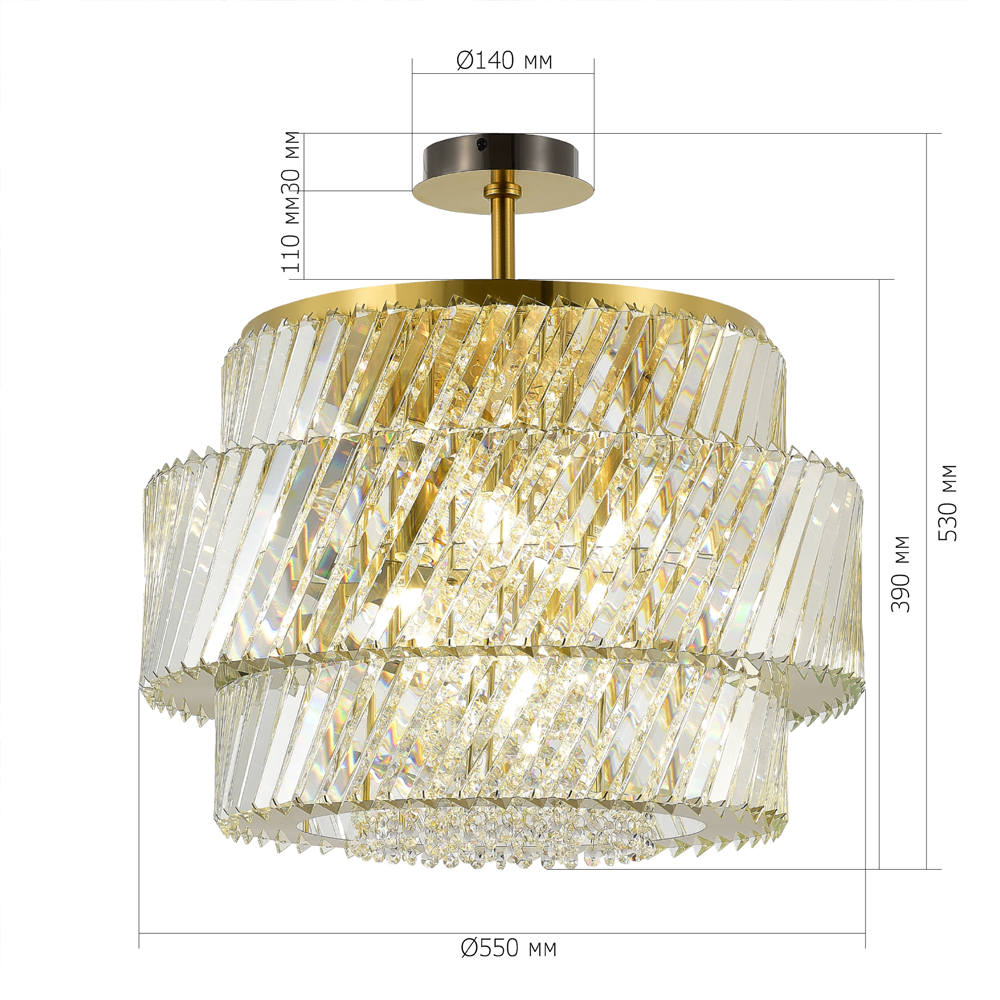 Потолочный светильник в классическом обрамлении Light Connoisseurs Beauty в Челябинске