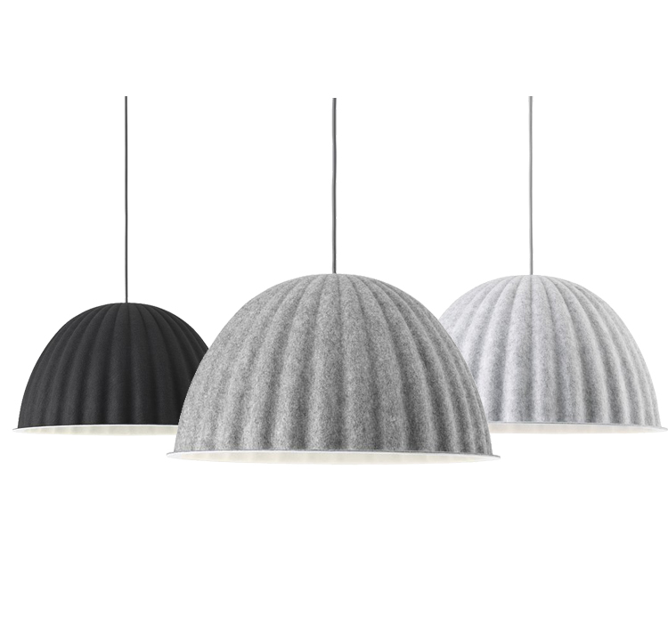 Светильник подвесной MUUTO Under the bell Светло-серый Серый Графитовый Светильник подвесной MUUTO Under the bell Светло-серый Серый Графитовый в Челябинске | Loft Concept