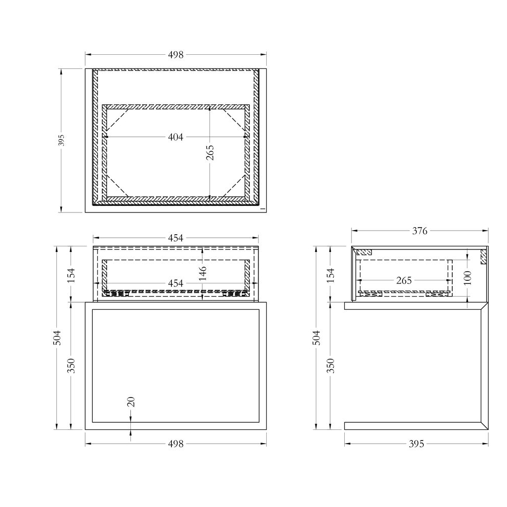 Тумбочка зеркальная с ящиком Mirror Chrome Cabinet в Челябинске
