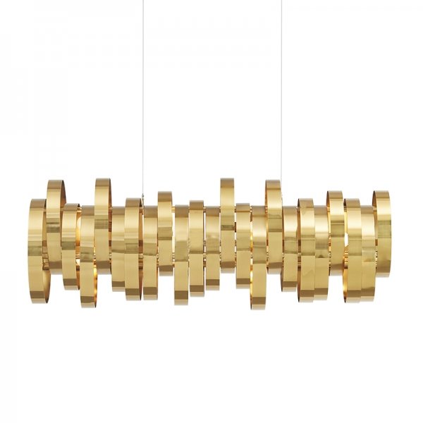 Люстра Brass Belts Chandelier Латунь Люстра Brass Belts Chandelier Латунь в Челябинске | Loft Concept
