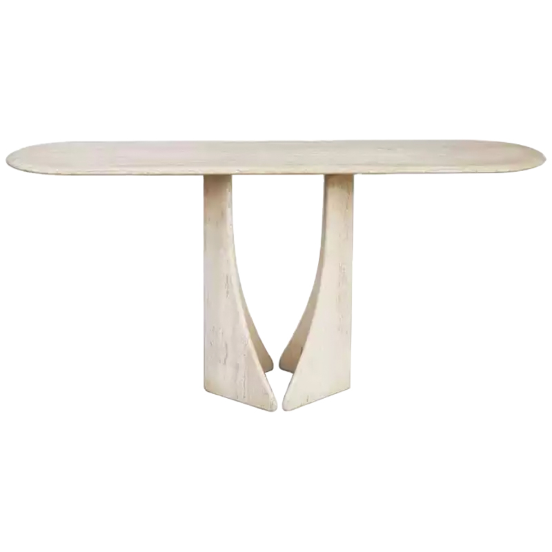 Консоль Isobel Travertine Console Бежевый Консоль Isobel Travertine Console Бежевый в Челябинске | Loft Concept