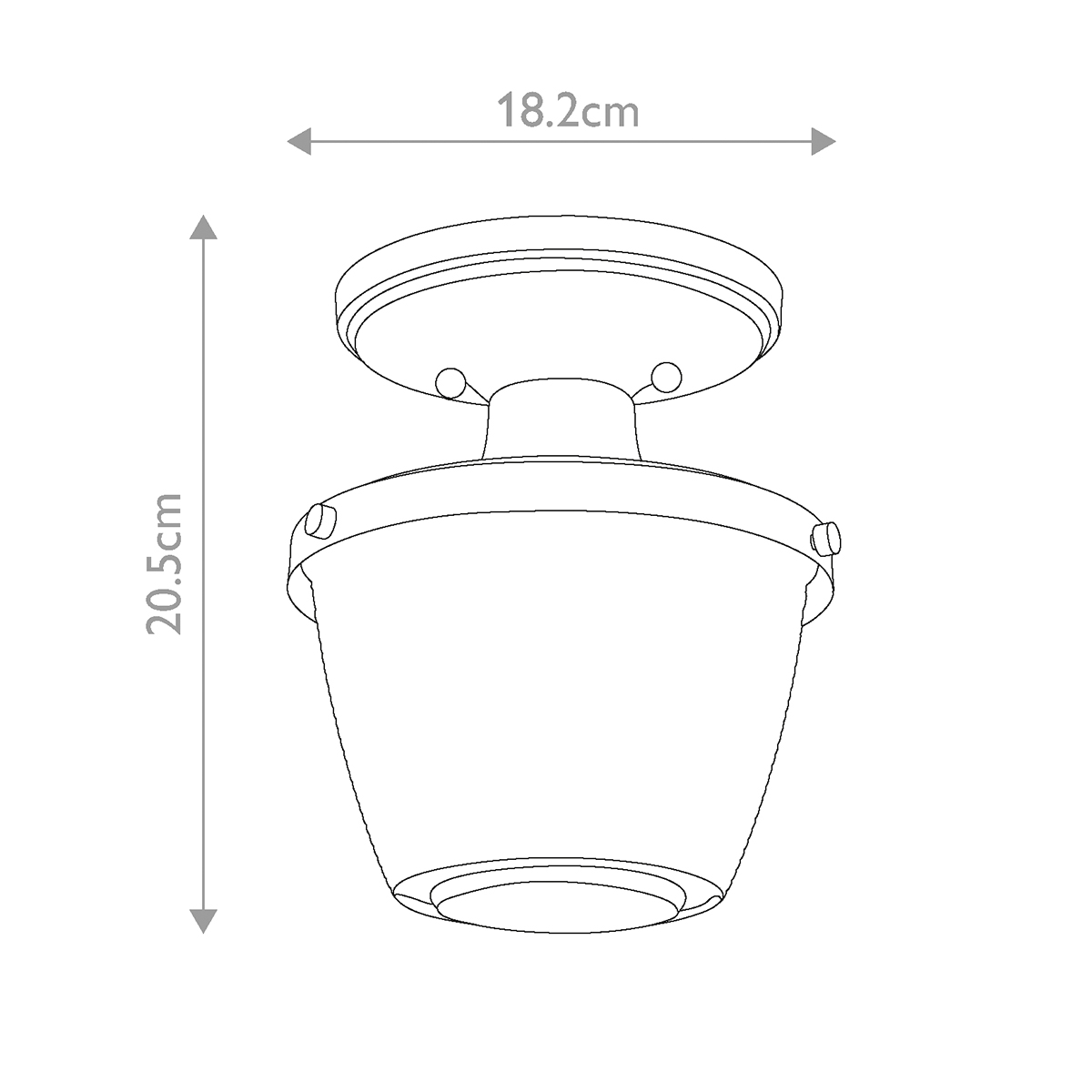 Потолочный светильник для ванных комнат с плафоном из прессованного фактурного стекла Quoizel в Челябинске