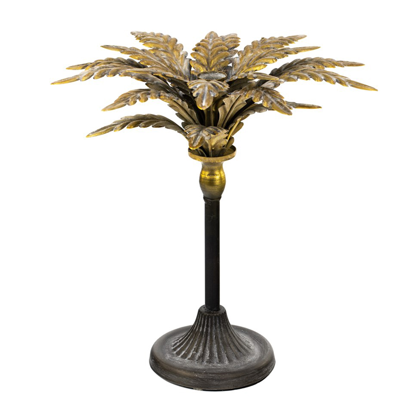 Подсвечник Tropical Forest gold & black пальма Черный Золотой Подсвечник Tropical Forest gold & black пальма Черный Золотой в Челябинске | Loft Concept