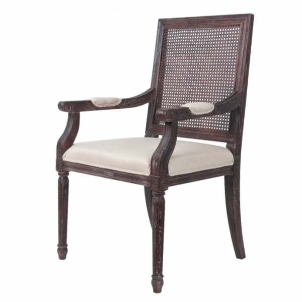 Стул French chairs Provence Garden Brown ArmChair Коричневый Бежевый Стул French chairs Provence Garden Brown ArmChair Коричневый Бежевый в Челябинске | Loft Concept
